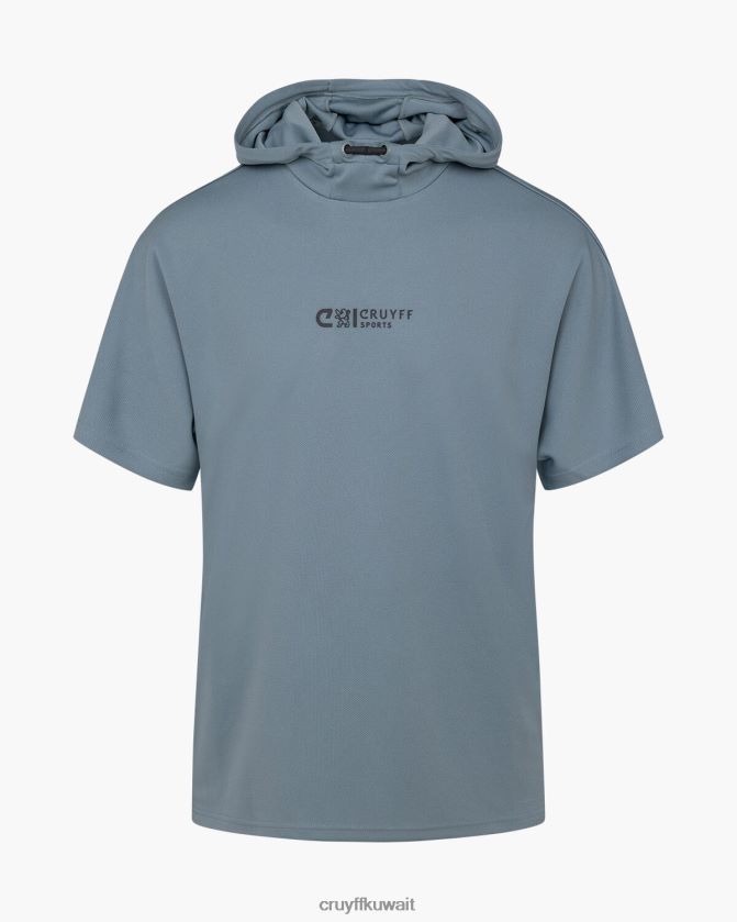 Cruyff أزرق رجال مربع المحملة Z02JN282 تي شيرت