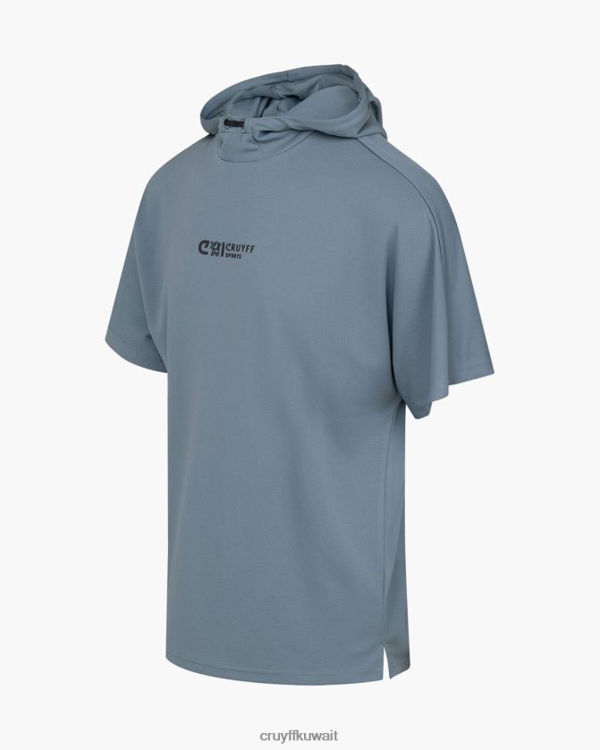 Cruyff أزرق رجال مربع المحملة Z02JN282 تي شيرت