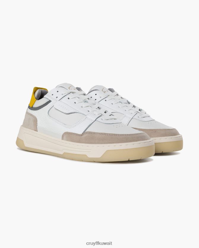 Cruyff ابيض اصفر رجال نمس منتصف Z02JN283 أحذية رياضية