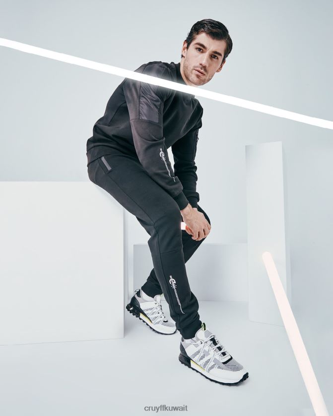 Cruyff أسود رجال بدلة الركض ايدن Z02JN28 بدلة