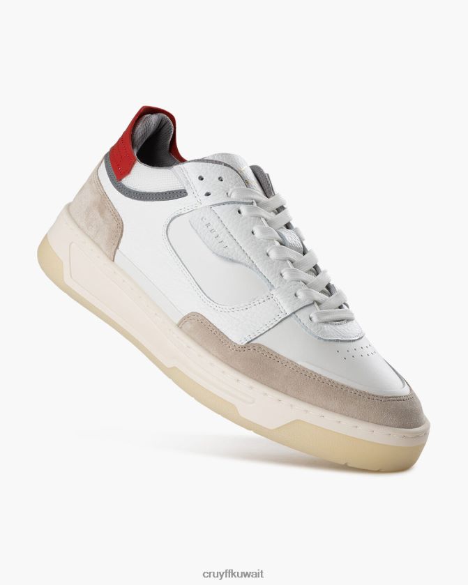 Cruyff أبيض / أحمر رجال نمس منتصف Z02JN290 أحذية رياضية