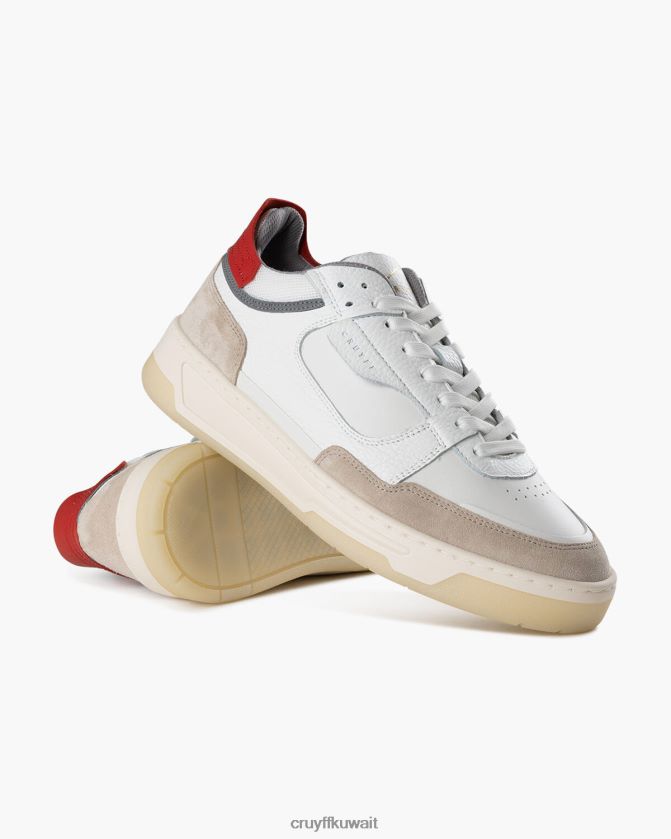 Cruyff أبيض / أحمر رجال نمس منتصف Z02JN290 أحذية رياضية