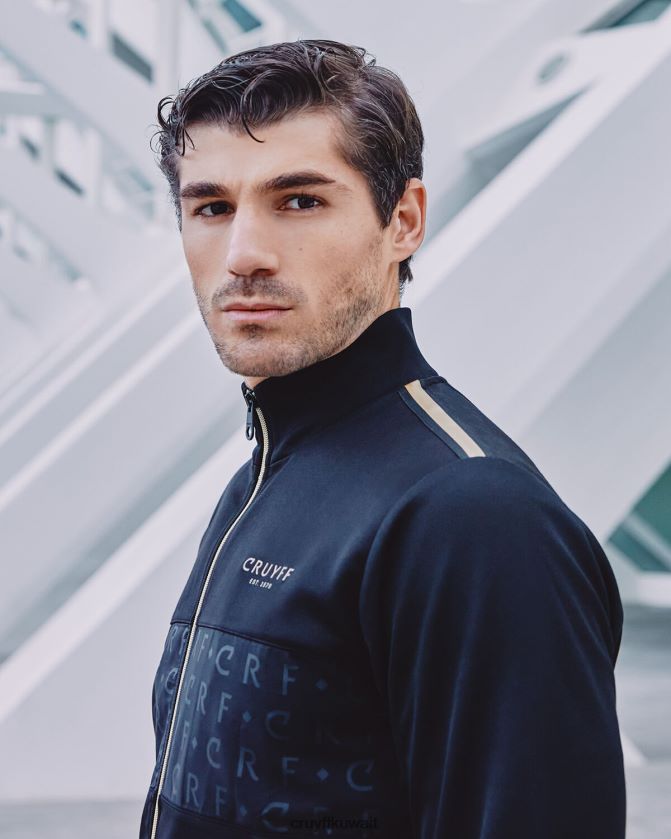 Cruyff أسود رجال غريغوري أعلى المسار Z02JN33 السترة