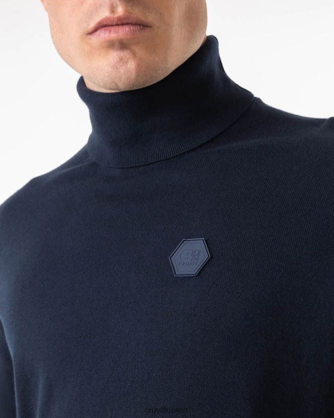 Cruyff القوات البحرية رجال رقبة سلحفاة باسكو Z02JN352 سترة