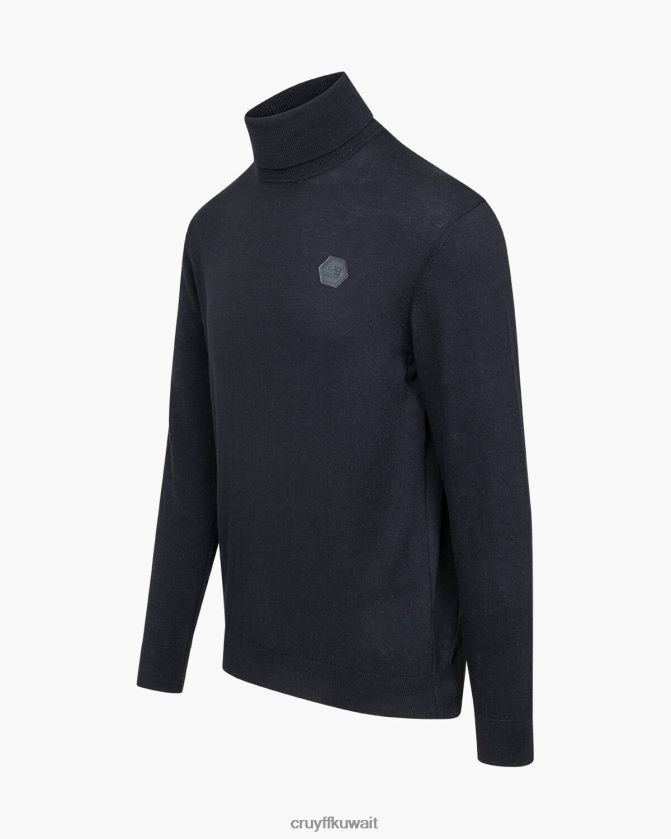 Cruyff أسود رجال رقبة سلحفاة باسكو Z02JN353 سترة