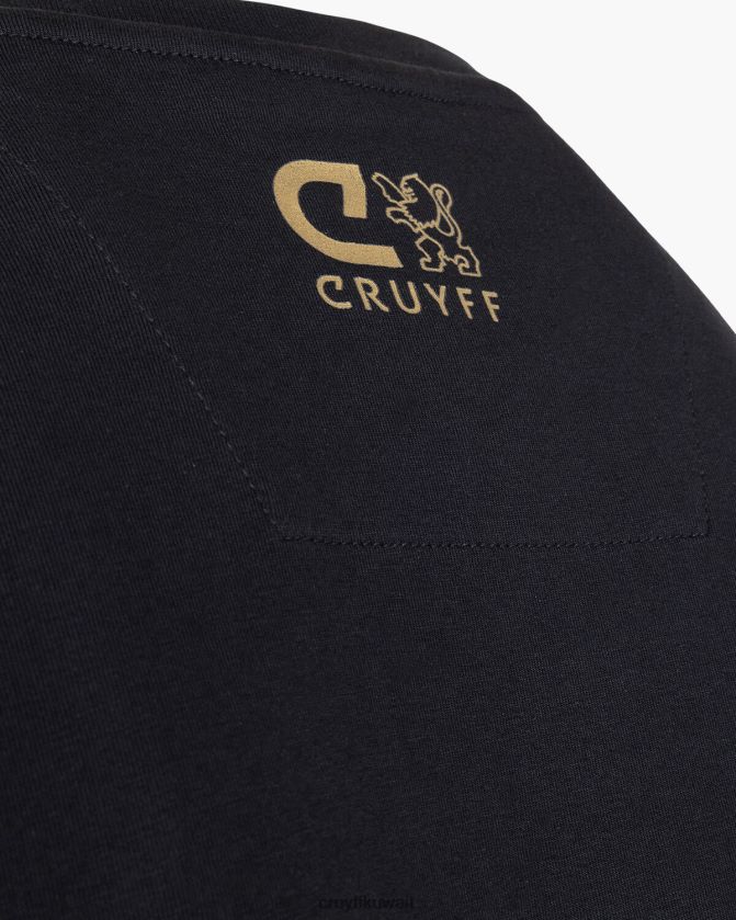 Cruyff أسود رجال الكتابة على الجدران المحملة Z02JN405 تي شيرت