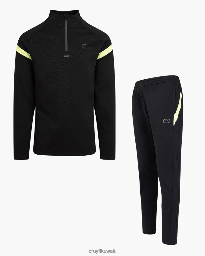 Cruyff أسود / أخضر رجال بدلة زاوية Z02JN409 بدلة