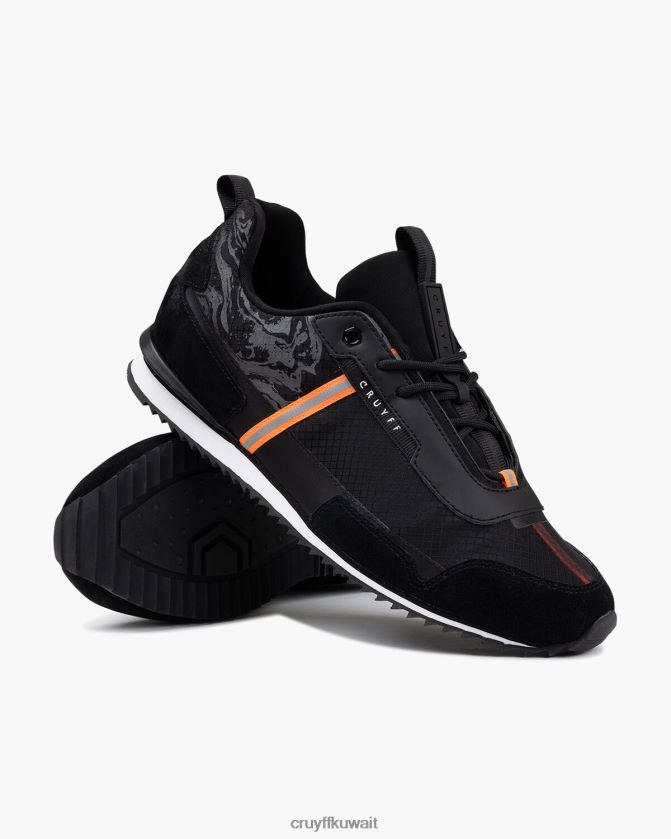 Cruyff برتقالة سوداء رجال رخام Z02JN434 أحذية رياضية