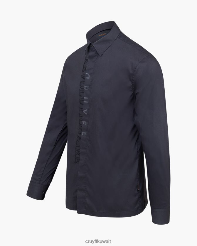 Cruyff أسود رجال قميص جيرون Z02JN446 قميص