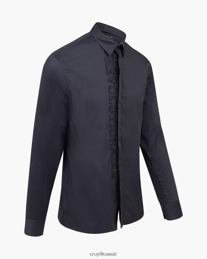 Cruyff أسود رجال قميص جيرون Z02JN446 قميص