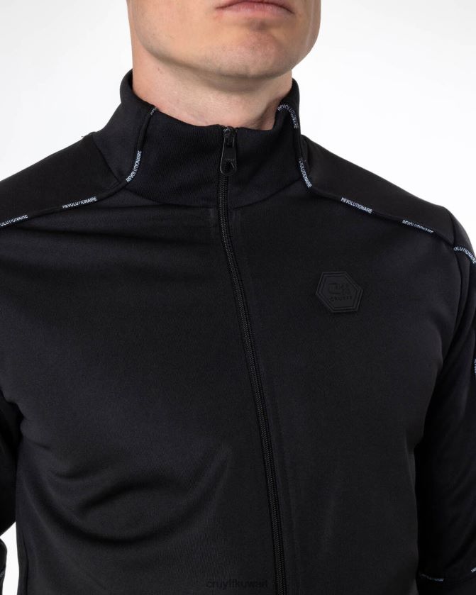 Cruyff أسود رجال أعلى مسار ثورة Z02JN497 السترة