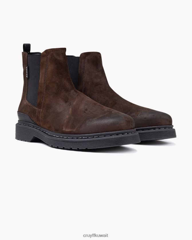 Cruyff بني غامق رجال تشيلسي جورج Z02JN499 أحذية