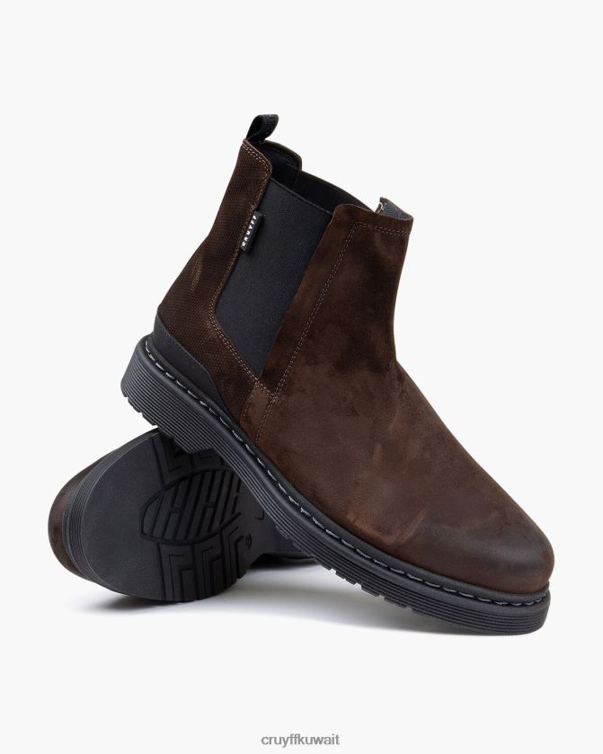 Cruyff بني غامق رجال تشيلسي جورج Z02JN499 أحذية