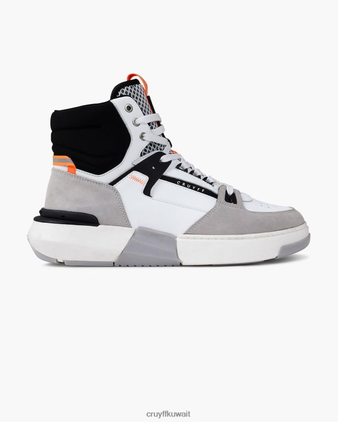 Cruyff أبيض رمادي رجال سلة تحطيم Z02JN501 أحذية رياضية