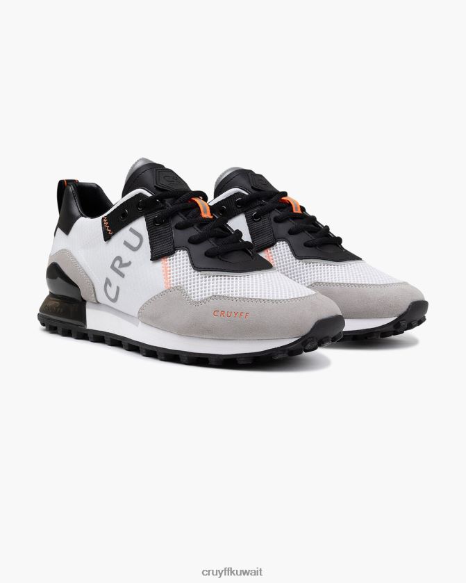 Cruyff أبيض / برتقالي رجال سوبربيا Z02JN526 أحذية رياضية