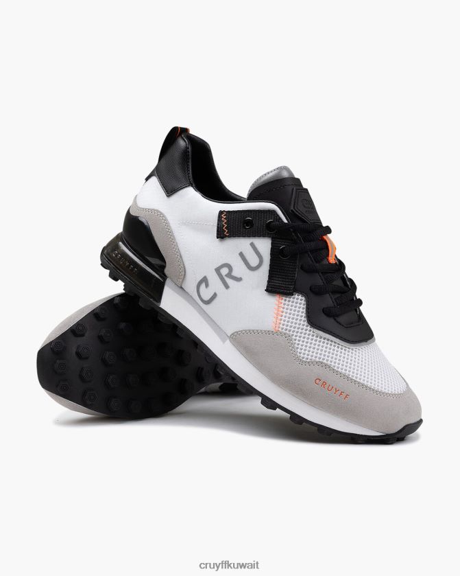 Cruyff أبيض / برتقالي رجال سوبربيا Z02JN526 أحذية رياضية