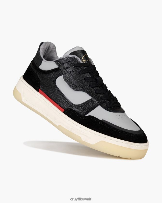 Cruyff أسود / رمادي رجال نمس منتصف Z02JN529 أحذية رياضية