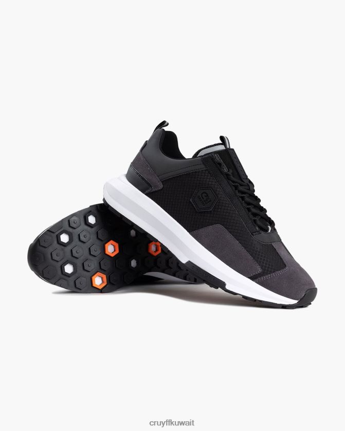 Cruyff أسود / رمادي رجال سوبوتاي Z02JN539 أحذية رياضية