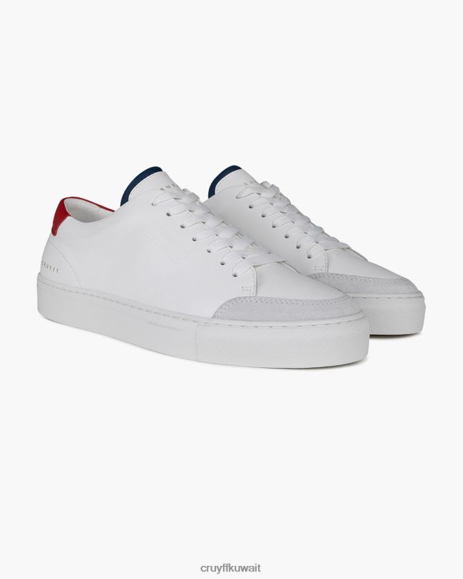 Cruyff أبيض / أحمر رجال تنس مهندس معماري Z02JN545 أحذية رياضية