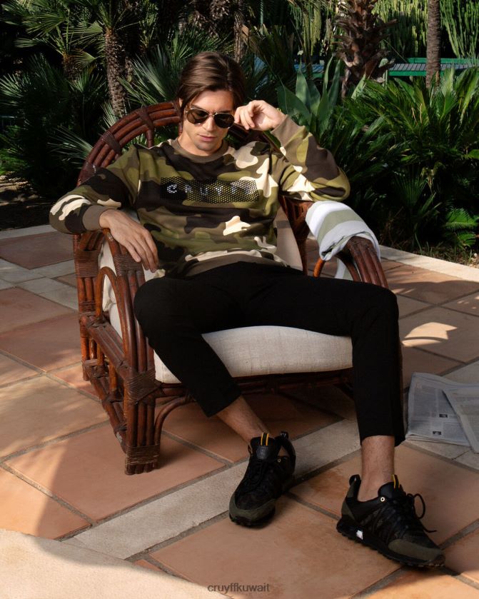 Cruyff الجيش الأخضر رجال سترة كامو Z02JN555 سترة