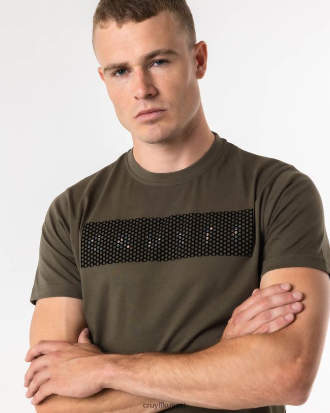 Cruyff أخضر رجال كامو تي Z02JN601 تي شيرت