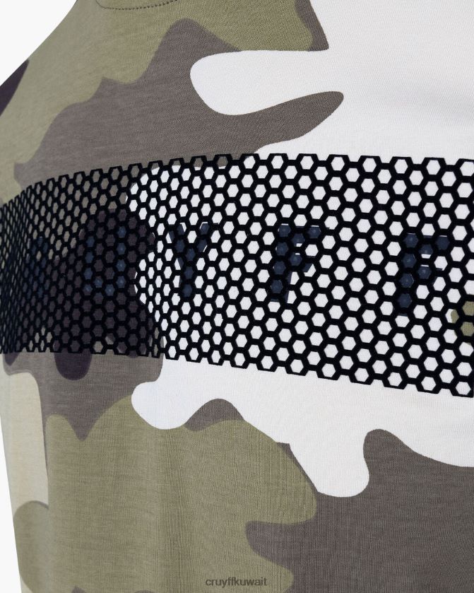 Cruyff الجيش الأخضر رجال كامو تي Z02JN602 تي شيرت