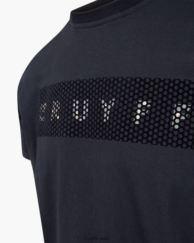 Cruyff أسود رجال كامو تي Z02JN603 تي شيرت