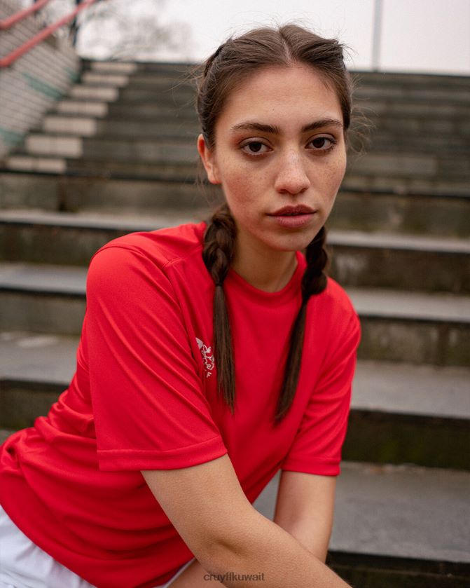 Cruyff أحمر رجال قميص التدريب Z02JN628 تي شيرت