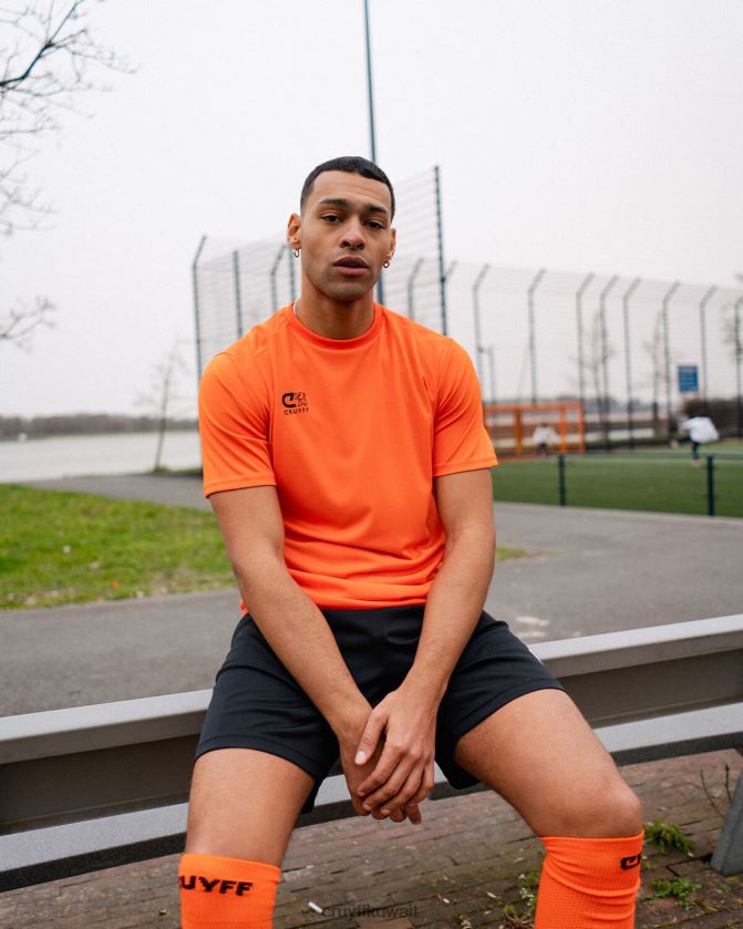 Cruyff البرتقالي رجال قميص التدريب Z02JN629 تي شيرت