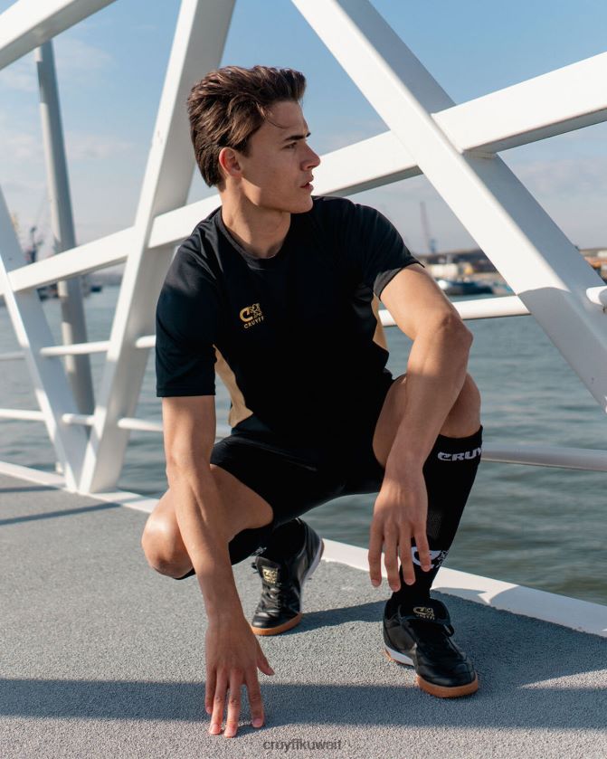 Cruyff الذهب الأسود رجال قميص بدور التكنولوجيا Z02JN634 تي شيرت