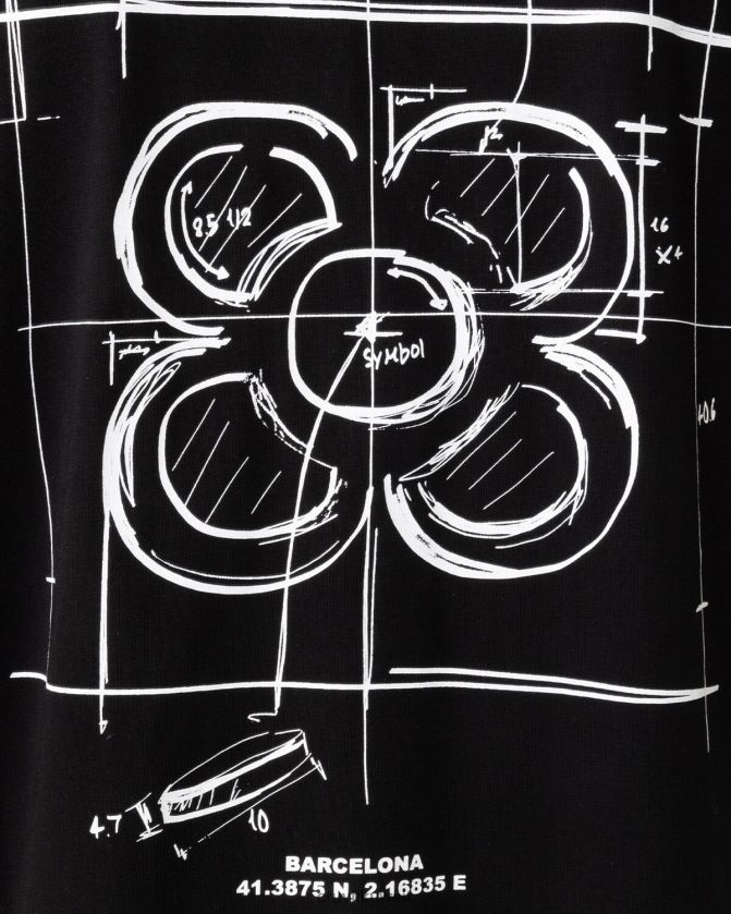 Cruyff أسود رجال سيتي باك تي بي سي ان Z02JN644 تي شيرت