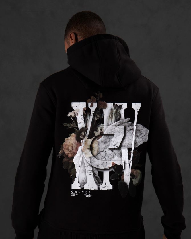 Cruyff أسود رجال هودي ماورو Z02JN658 زُنط
