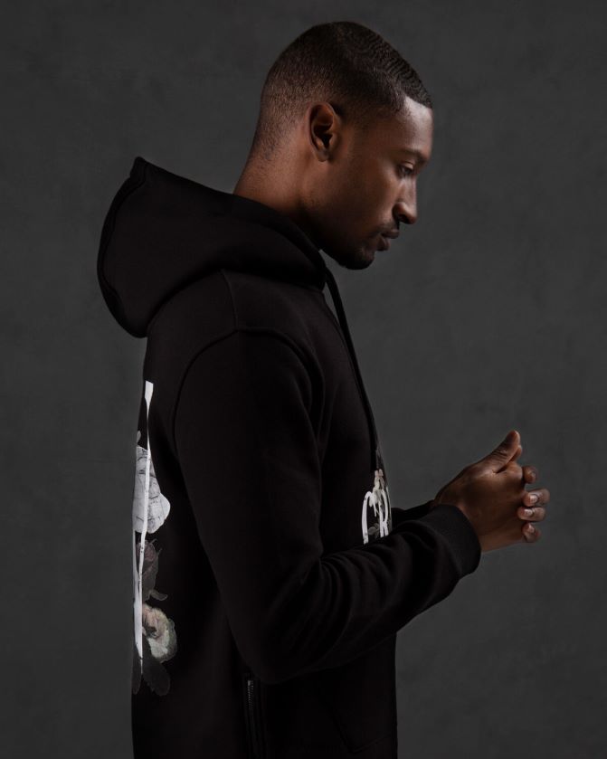 Cruyff أسود رجال هودي ماورو Z02JN658 زُنط