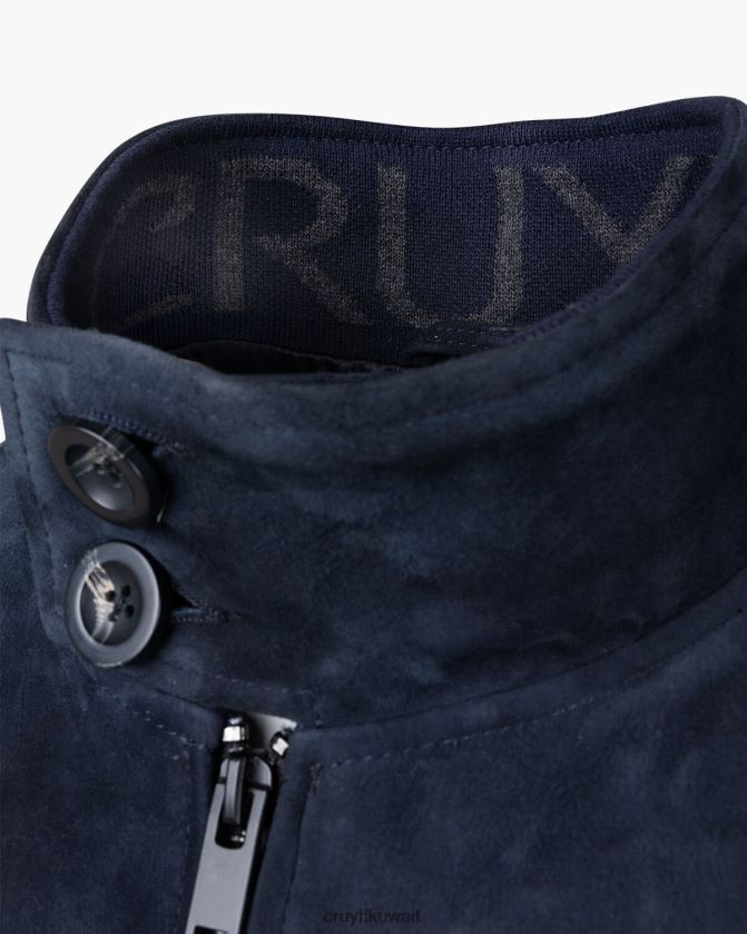 Cruyff القوات البحرية رجال سترة هارينغتون من جلد الغزال دانتي Z02JN685 السترة