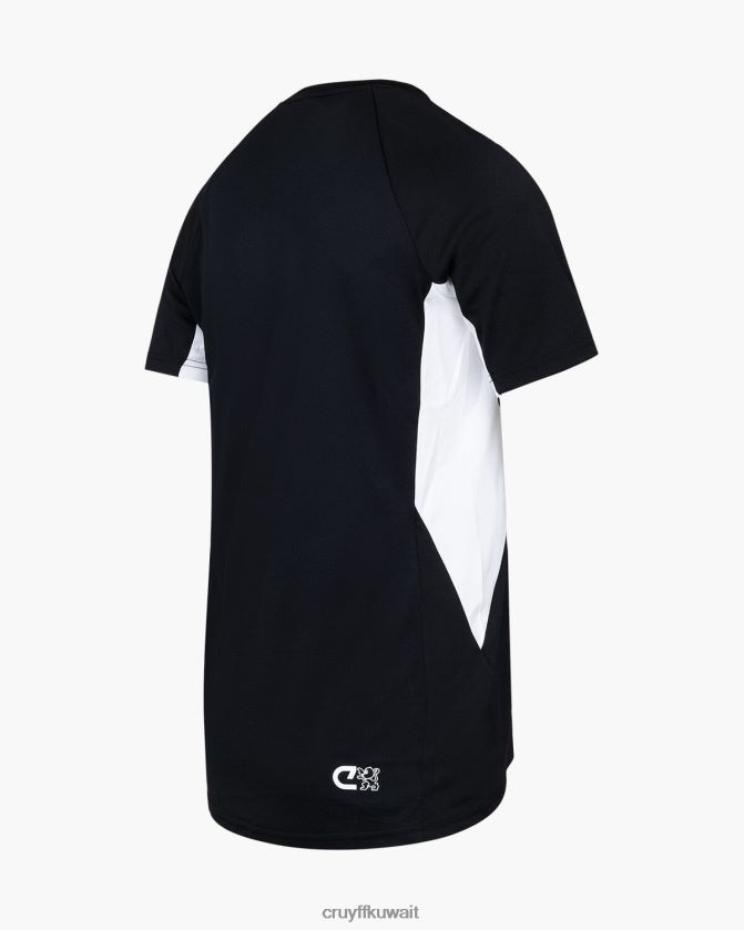 Cruyff أسود / أبيض رجال قميص بدور التكنولوجيا Z02JN686 تي شيرت
