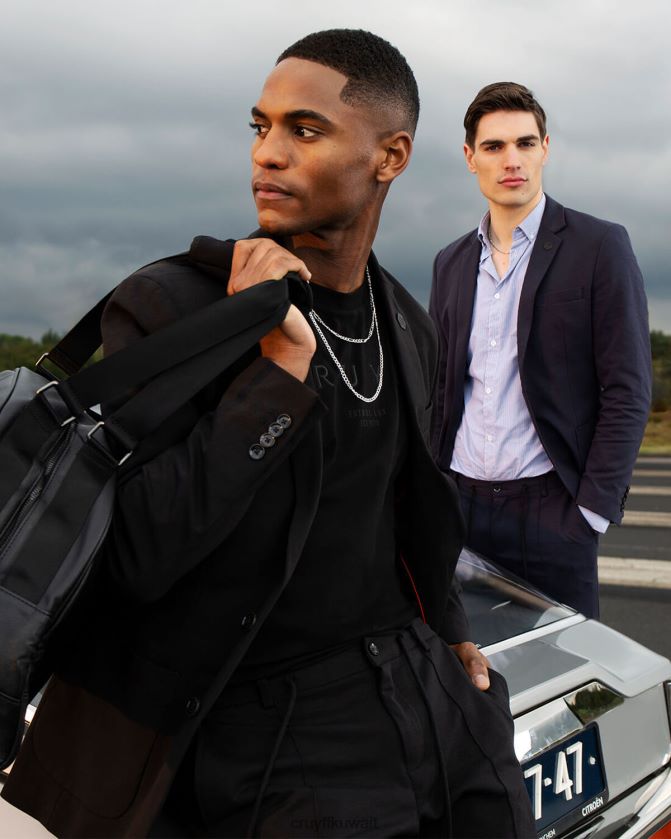 Cruyff أسود رجال جاكيت بليزر Z02JN769 سترة