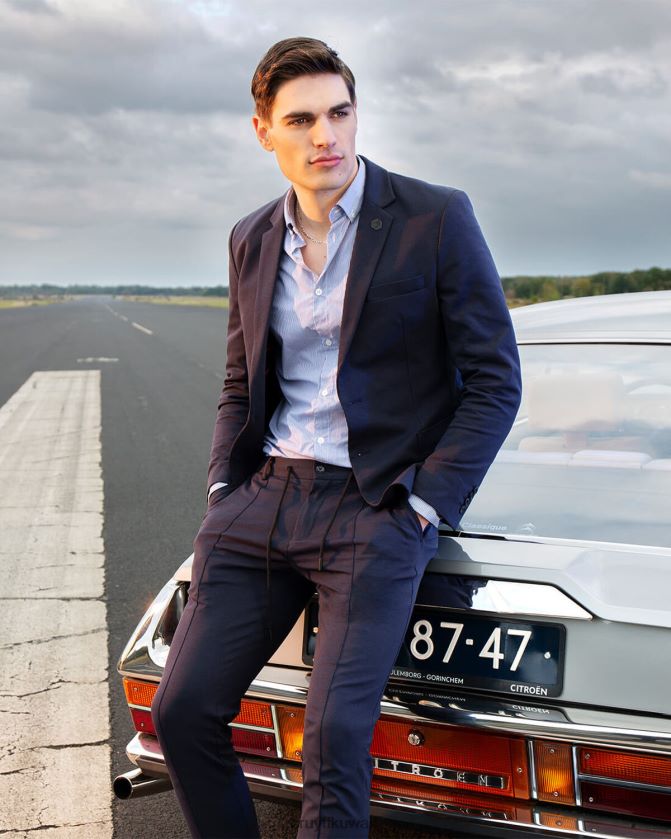 Cruyff القوات البحرية رجال جاكيت بليزر Z02JN770 سترة