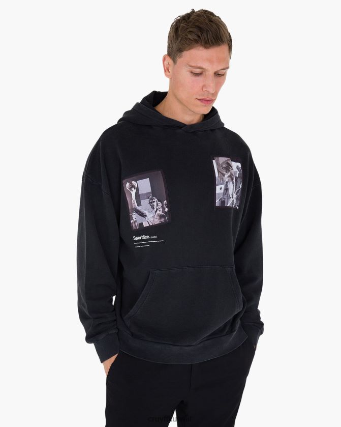 Cruyff أسود رجال فيكتوريا هود Z02JN775 زُنط