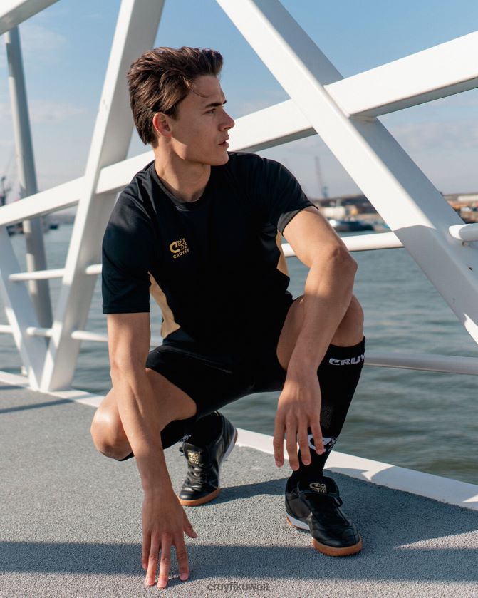 Cruyff الذهب الأسود رجال إعادة كرة الصالات Z02JN825 أحذية رياضية