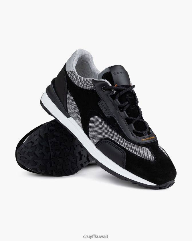 Cruyff رمادي / أسود رجال عداء ليرة لبنانية Z02JN854 أحذية رياضية