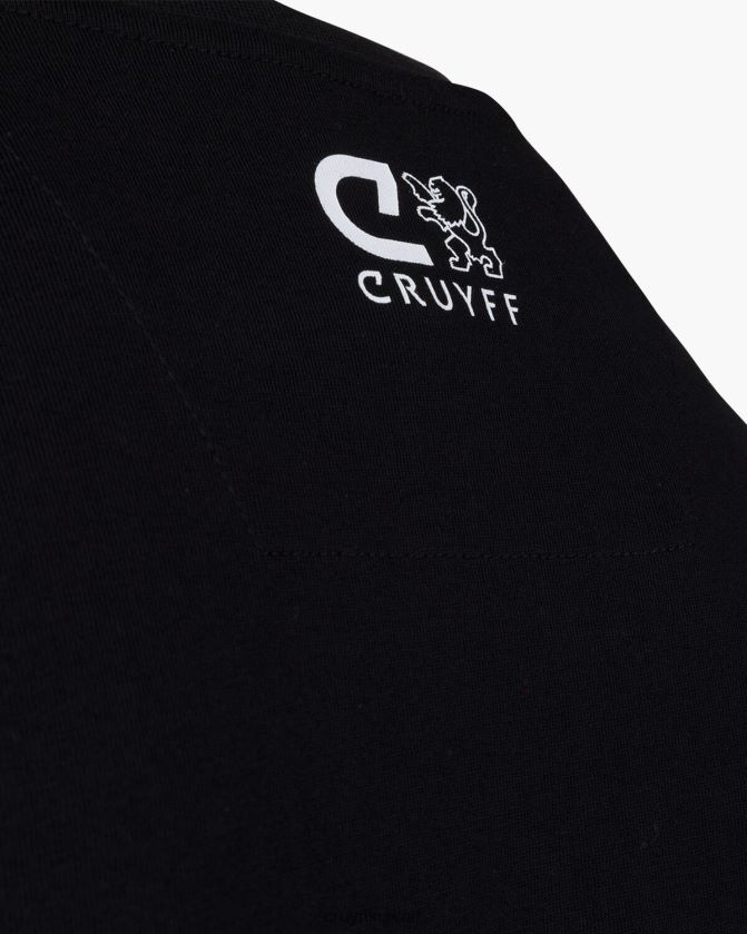 Cruyff أسود رجال الهدف المحملة Z02JN886 تي شيرت