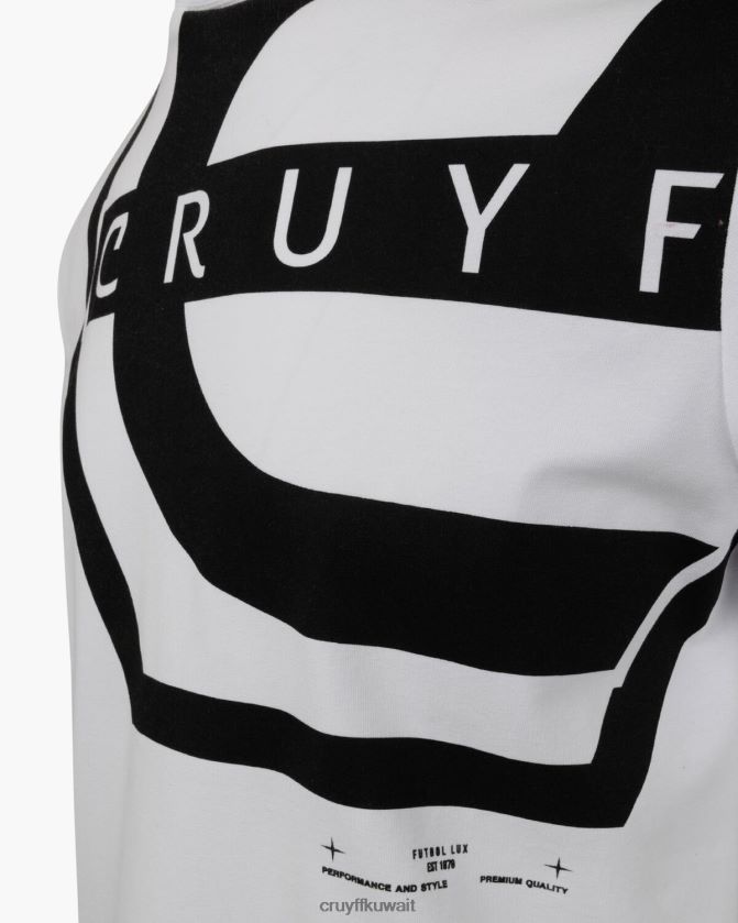 Cruyff أبيض أسود رجال قميص شاول Z02JN890 تي شيرت