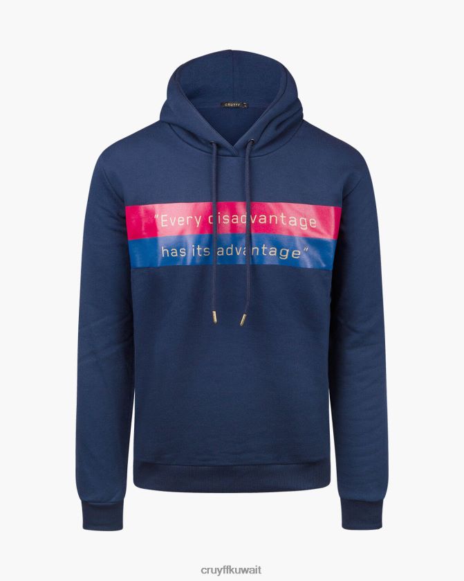 Cruyff القوات البحرية رجال ميزة هوديي Z02JN902 زُنط