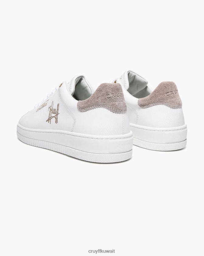 Cruyff أبيض أسود رجال النابا الناعم المصنوع من الليزر / النوبوك الناعم Z02JN909 أحذية رياضية