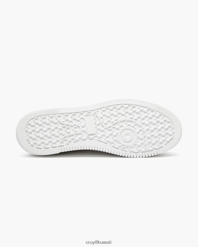 Cruyff أبيض / أحمر رجال جوان أناكوندا / جلد الغزال الناعم Z02JN910 أحذية رياضية