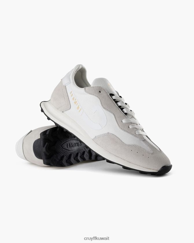 Cruyff أبيض رمادي رجال لندن سيرا على الأقدام Z02JN92 أحذية رياضية
