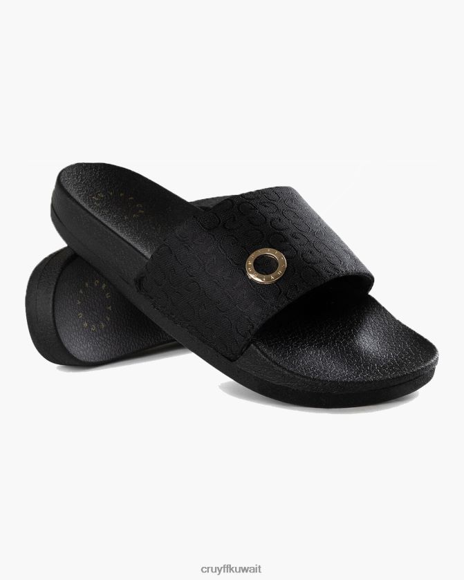 Cruyff أسود نحيف أكوا كوبا لوكس Z02JN967 الشرائح