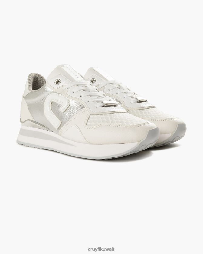 Cruyff أبيض فضي نحيف باركرونر لوكس Z02JN975 أحذية رياضية