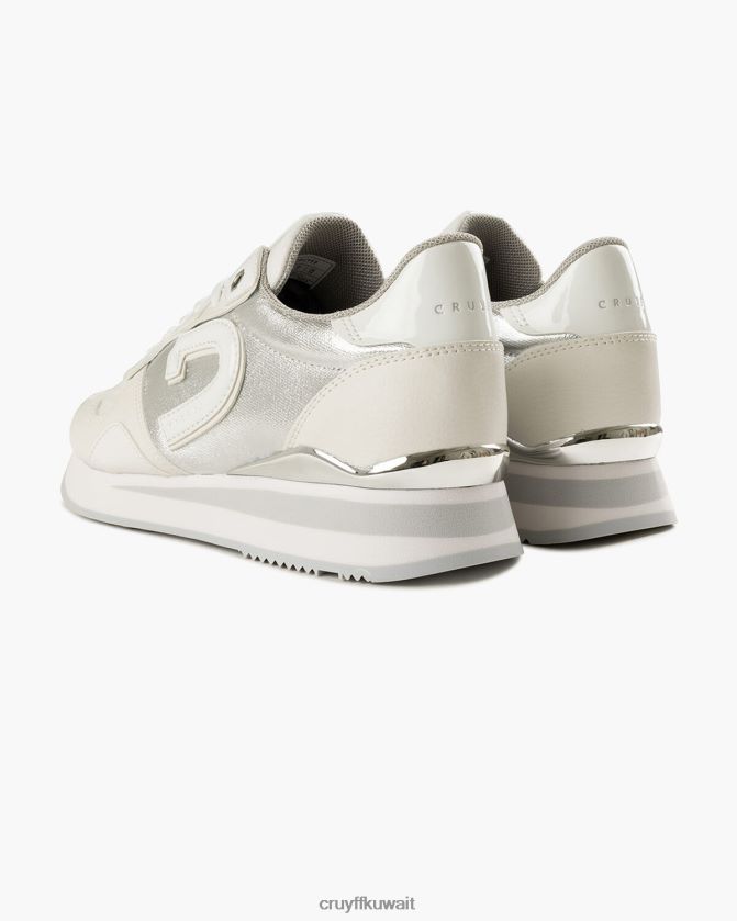 Cruyff أبيض فضي نحيف باركرونر لوكس Z02JN975 أحذية رياضية