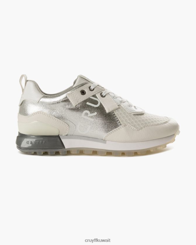 Cruyff أبيض فضي نحيف سوبربيا Z02JN981 أحذية رياضية